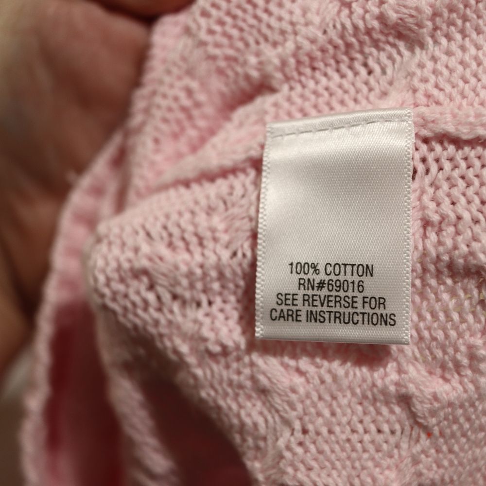 Studio Works Vintage Light Pink Scalloped Knit Mock Neck Pullover Sweater PL - Picture 11 of 11